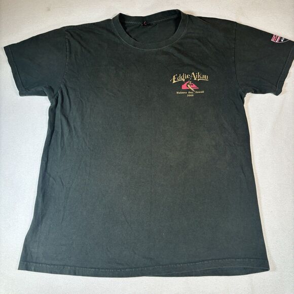 Vintage Men’s Quicksilver Eddie Aikau Surf Memorial Graphic Shirt 2008 L Beach - Picture 2 of 8